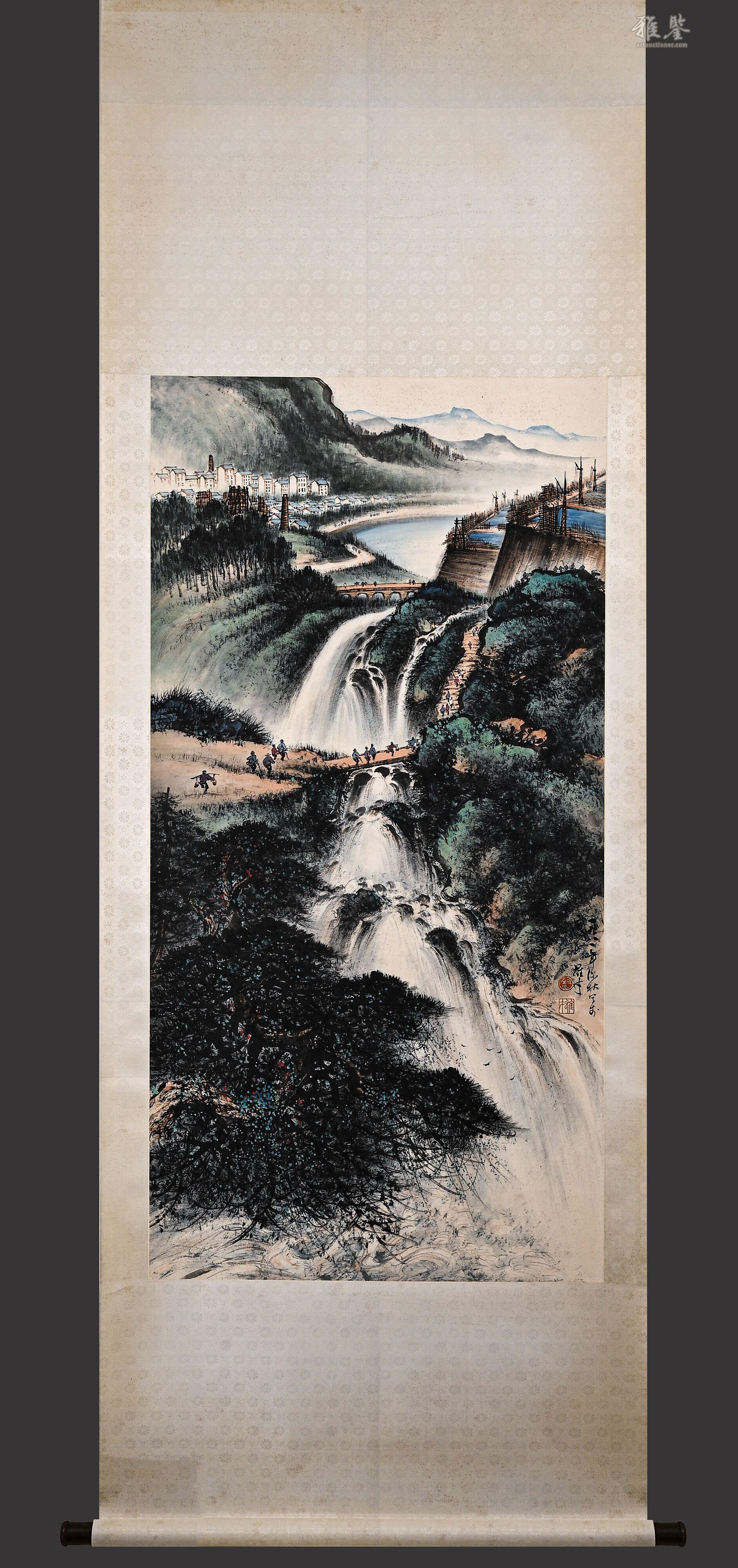黎雄才山水立軸_LOT.9002_拍品详情_雅鉴艺术网拍品详情