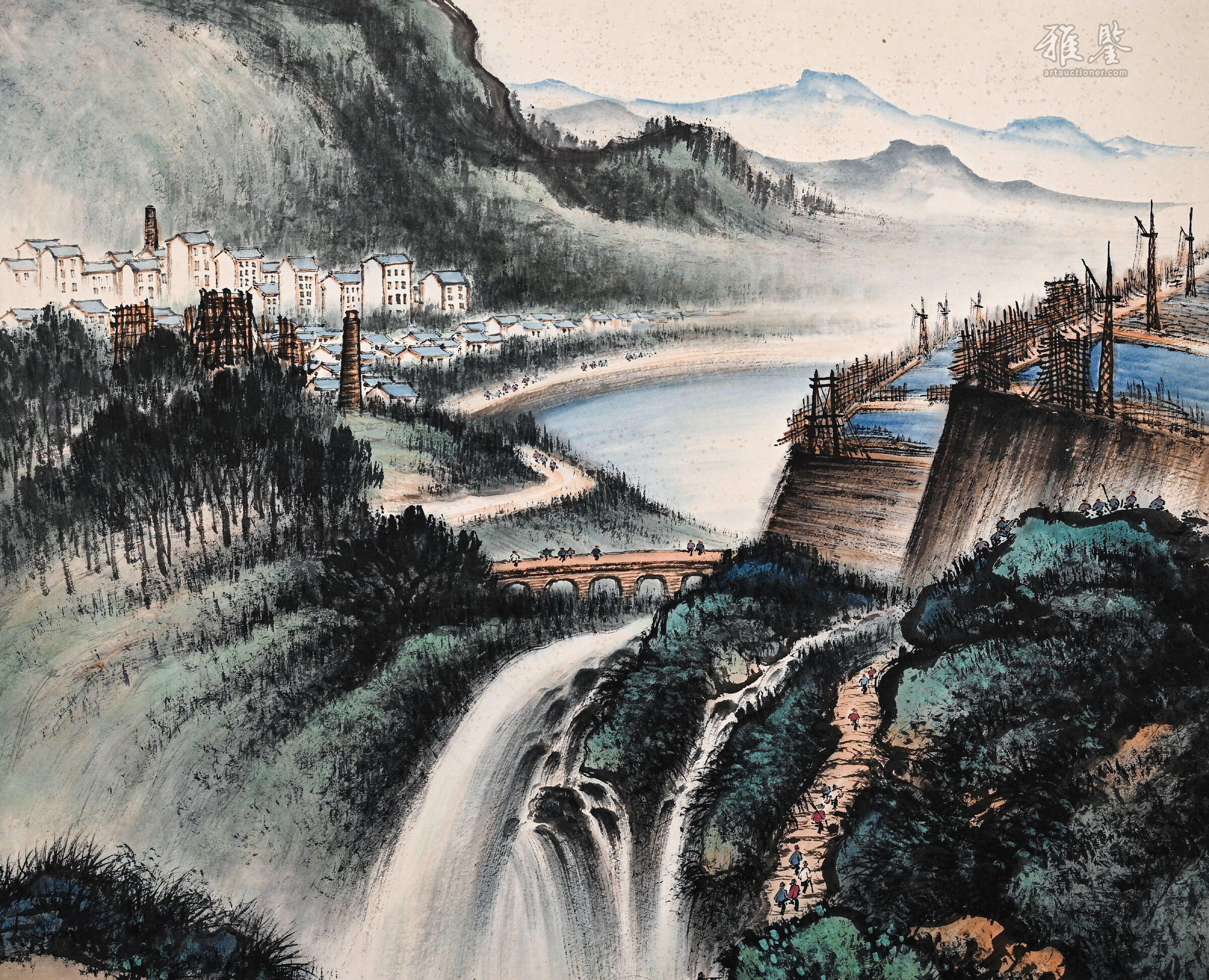 黎雄才山水立軸_LOT.9002_拍品详情_雅鉴艺术网拍品详情