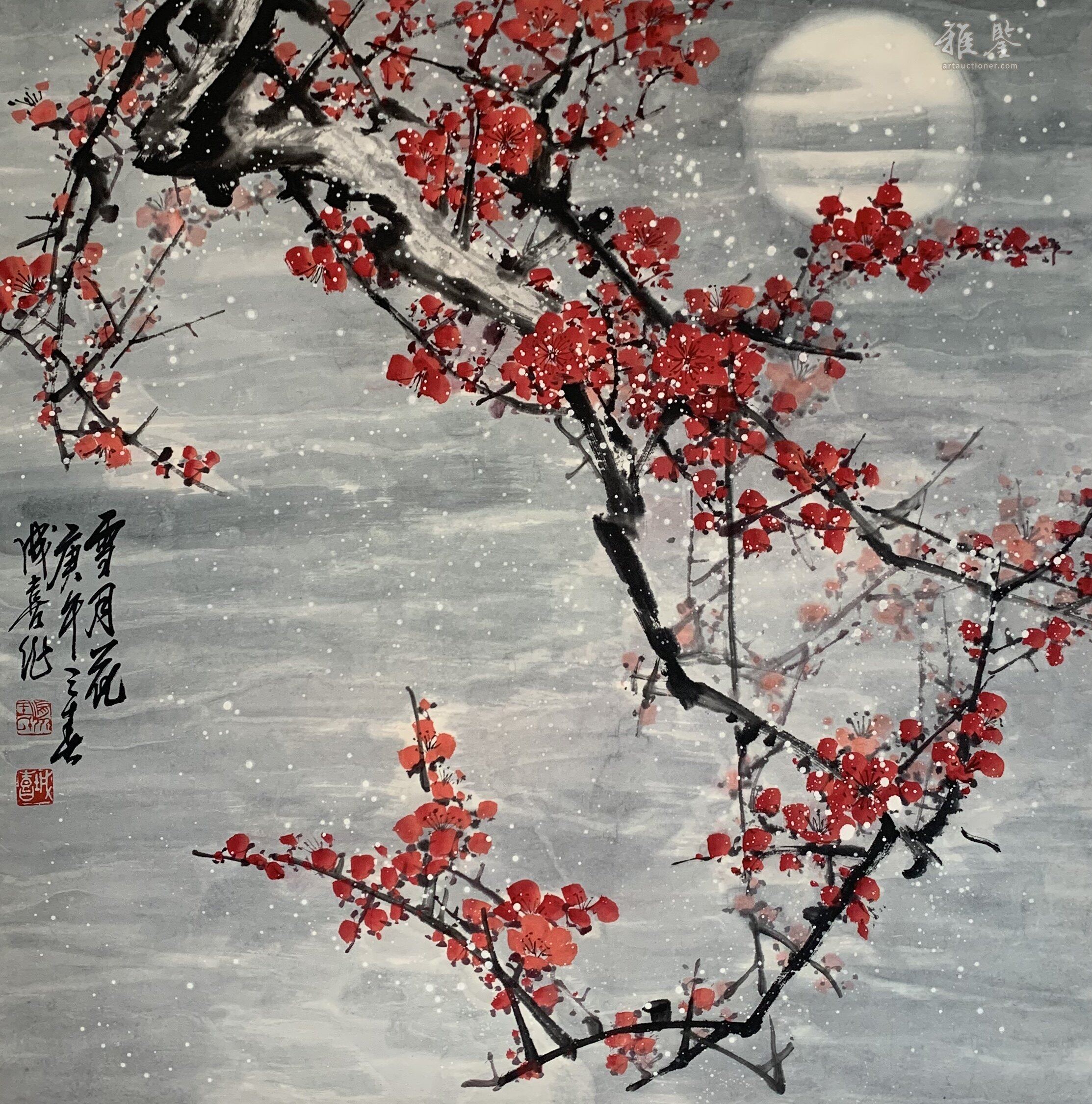 王成喜梅花_LOT.4018_拍品详情_雅鉴艺术网拍品详情