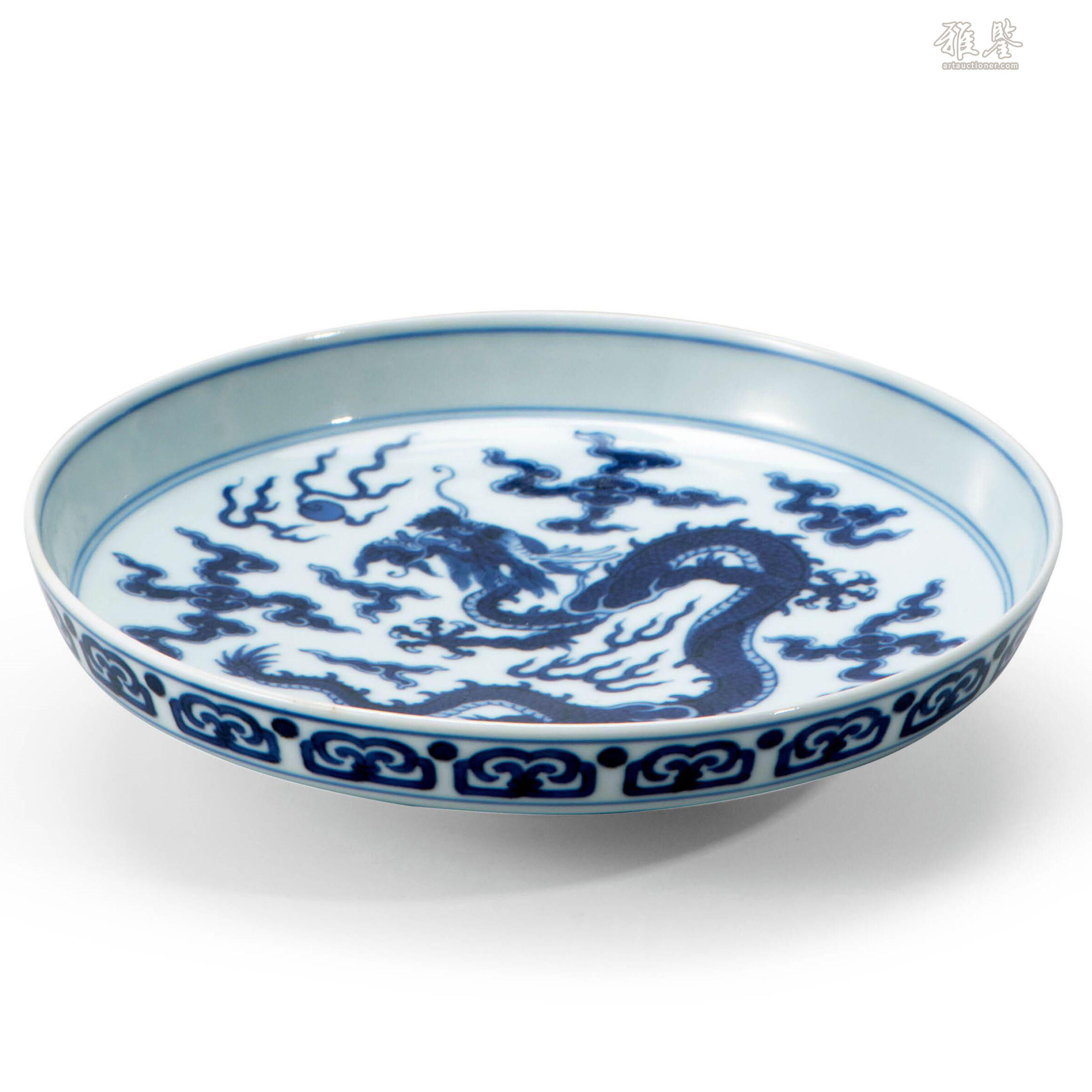 清乾隆青花龙纹镗锣洗_LOT.242_拍品详情_雅鉴艺术网拍品详情