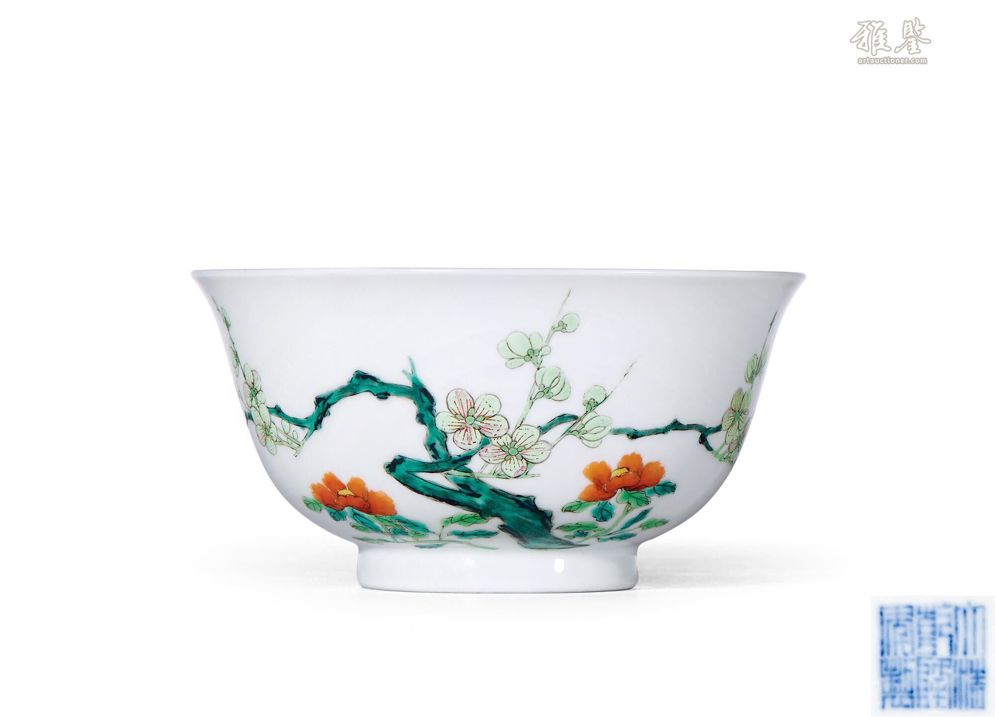 清乾隆粉彩花卉纹碗_LOT.121_拍品详情_雅鉴艺术网拍品详情