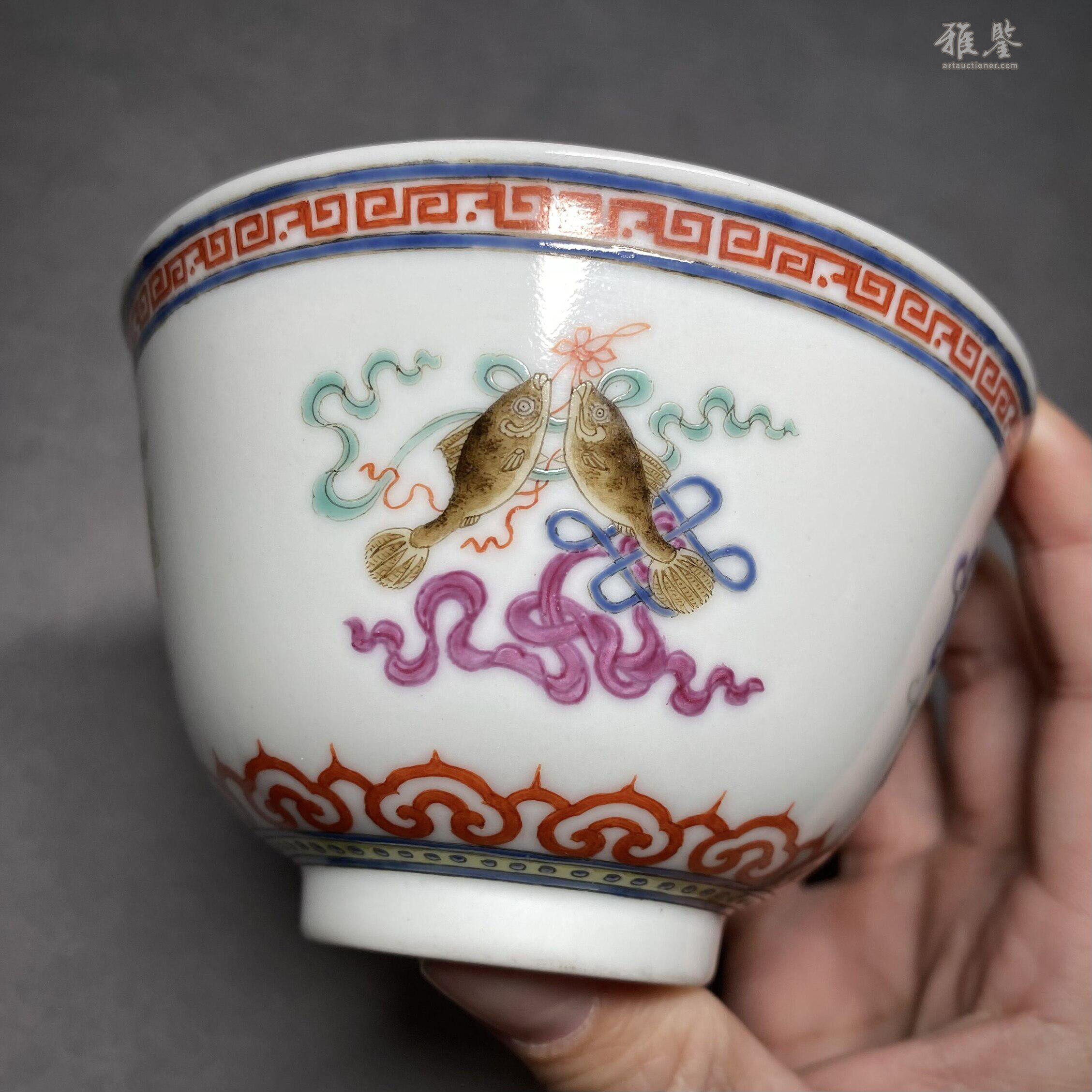 清道光粉彩八吉祥纹碗_LOT.616_拍品详情_雅鉴艺术网拍品详情