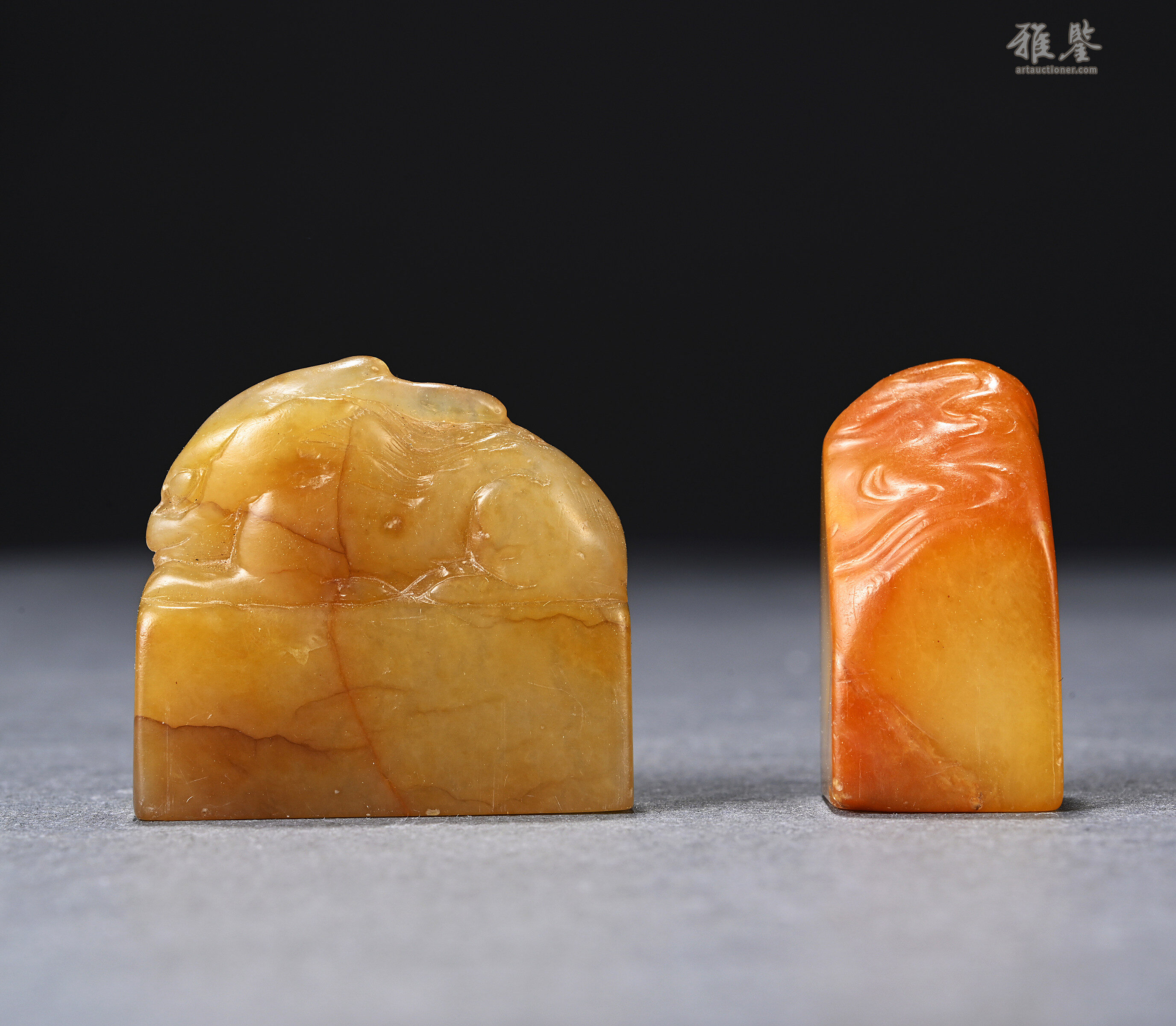 壽山田黃石二方_LOT.5_拍品详情_雅鉴艺术网拍品详情