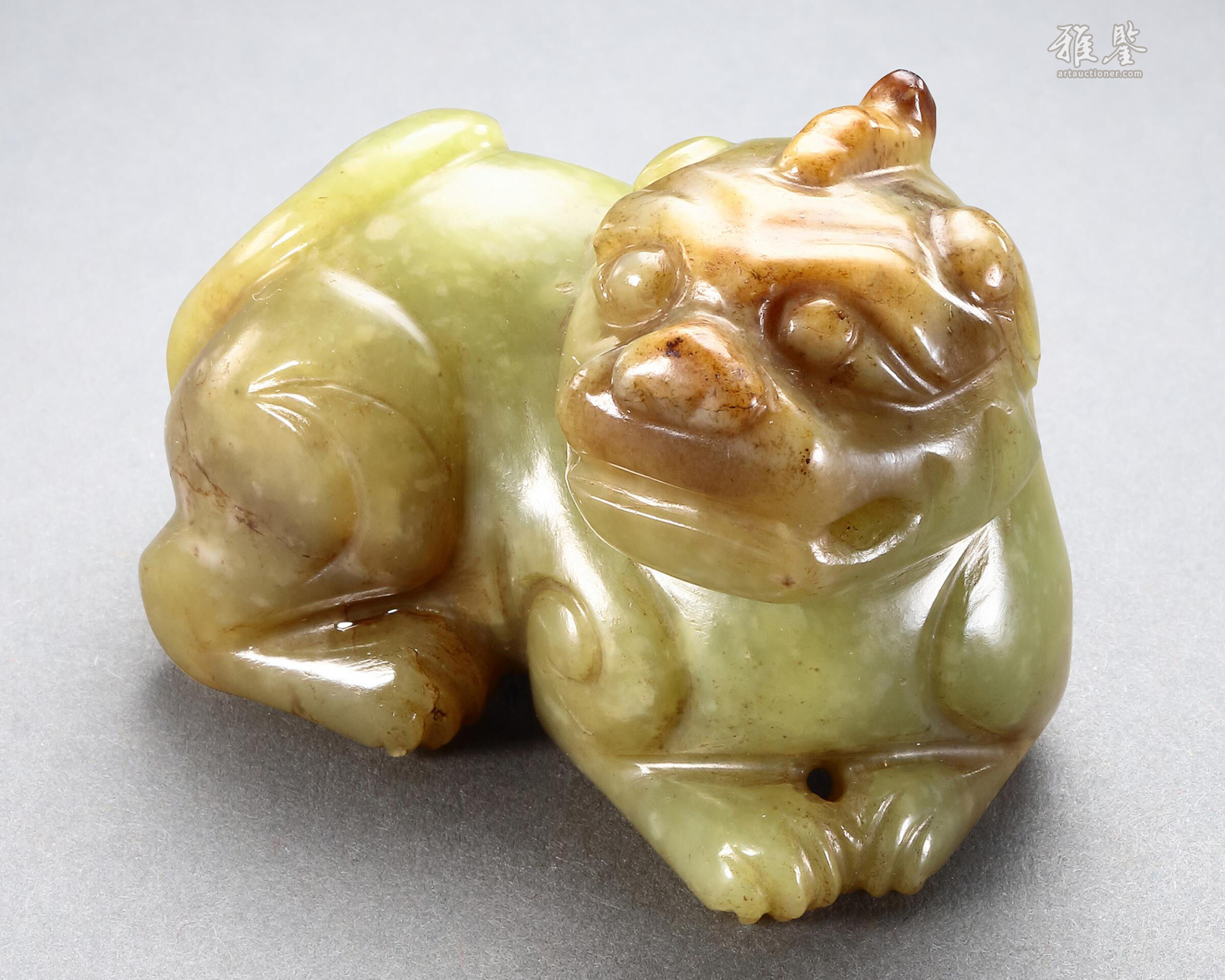 明代黄玉天禄神兽_LOT.364_拍品详情_雅鉴艺术网拍品详情