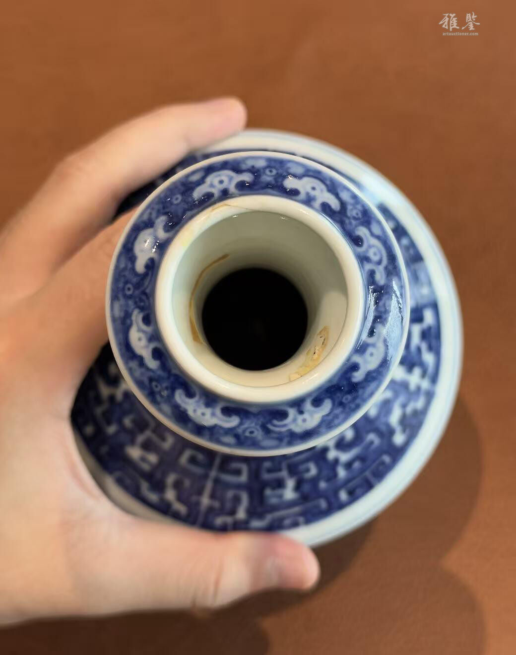 清乾隆青花螭龙纹盖碗尊_LOT.373_拍品详情_雅鉴艺术网拍品详情