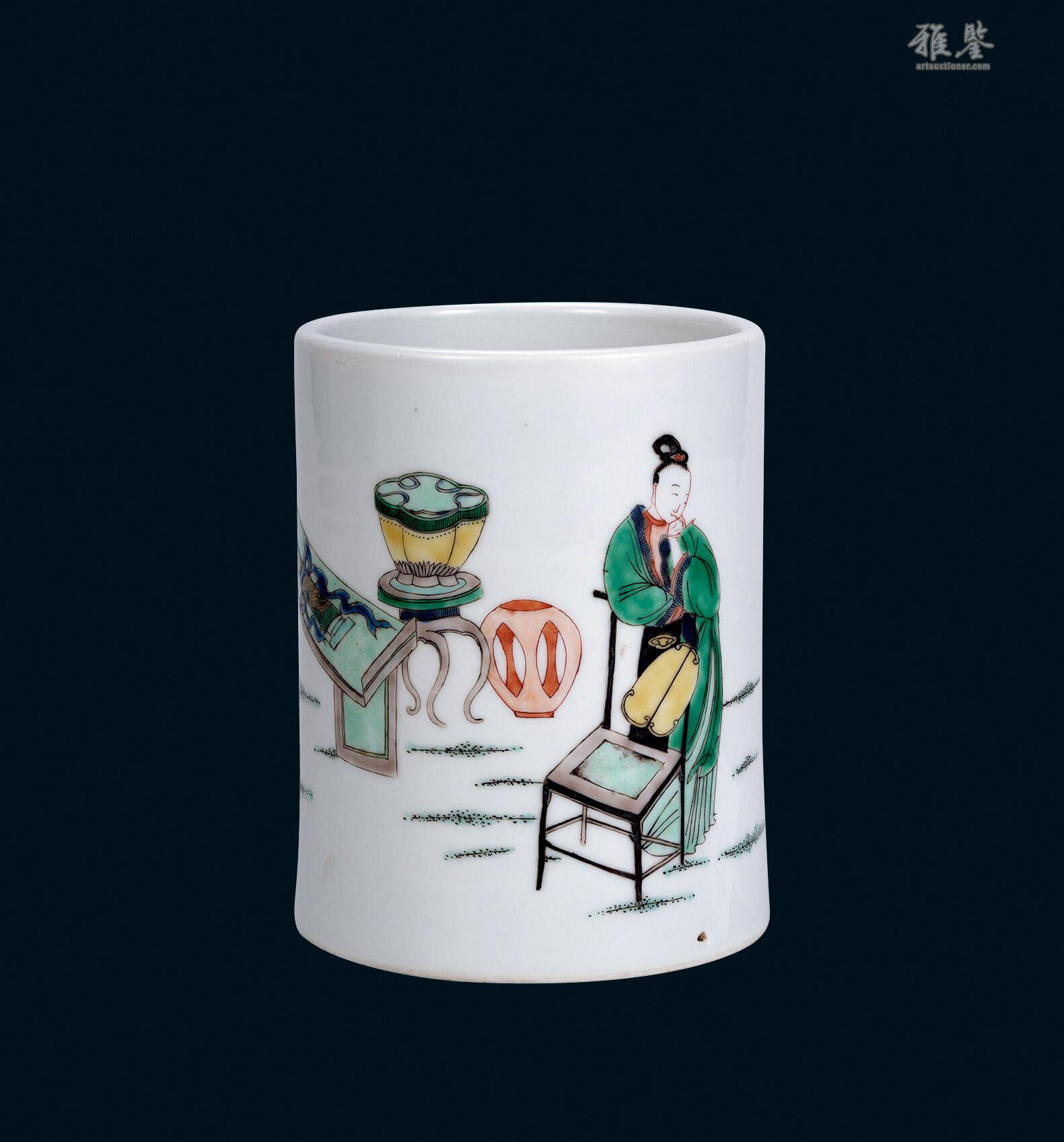 N26004 中国陶器 青磁花口杯 小碗 小杯 ぐい呑 酒器 検:青磁 清時代の