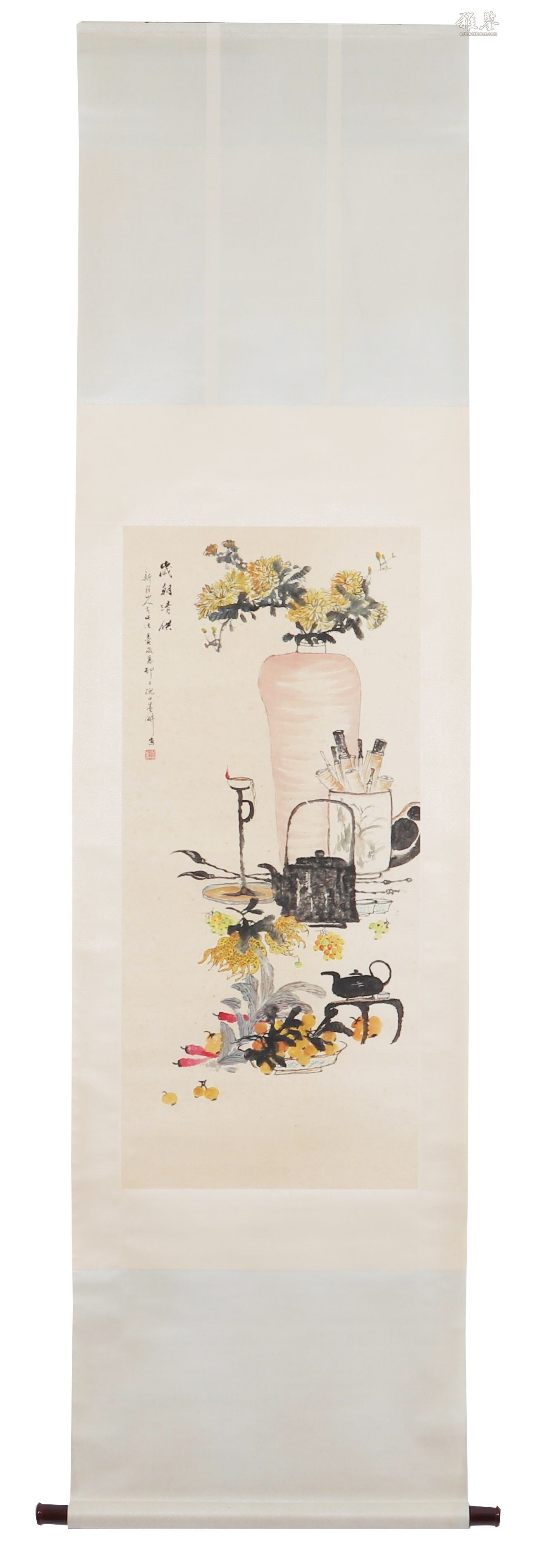 倪田清供圖設色紙本立軸_LOT.6002_拍品详情_雅鉴艺术网拍品详情