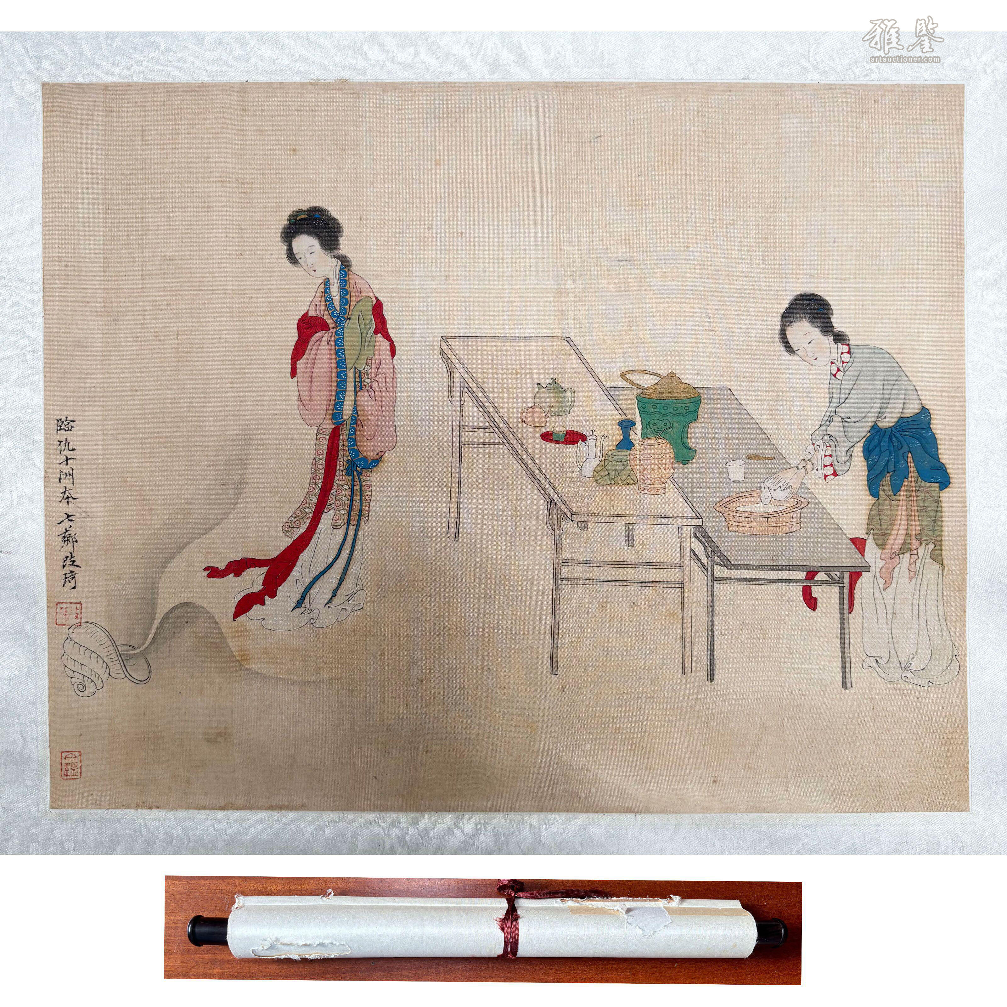 改琦仿仇英仕女图_LOT.191_拍品详情_雅鉴艺术网拍品详情
