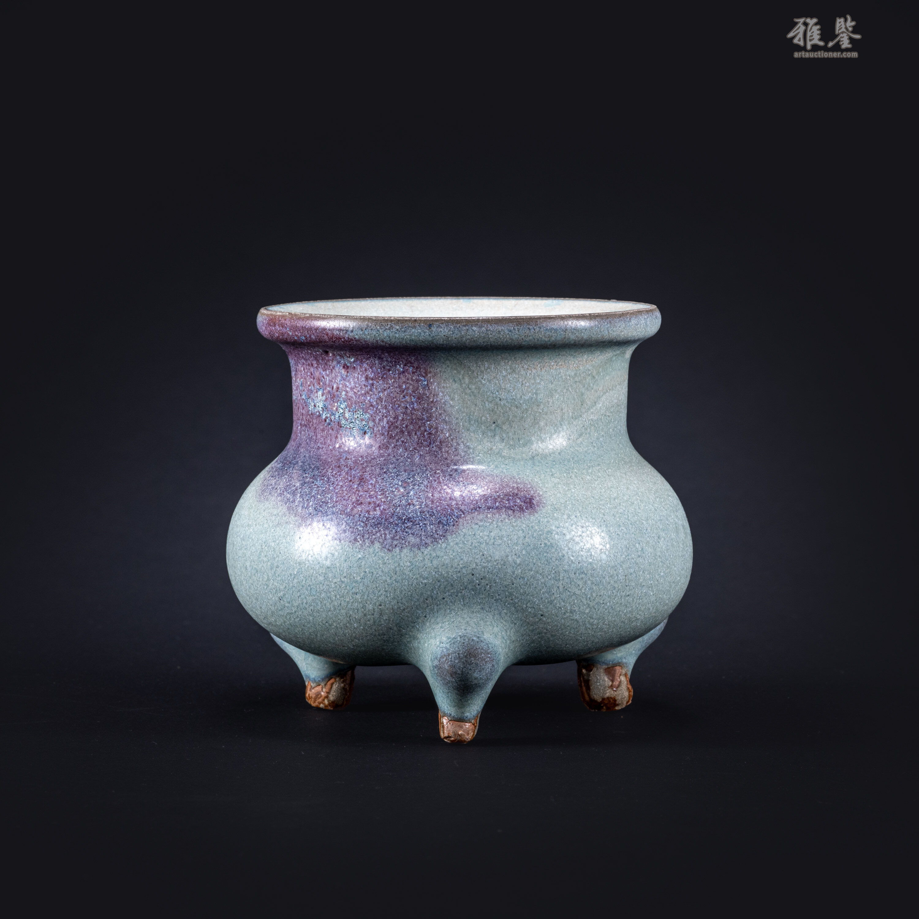 宋鈞窯三足爐_LOT.861_拍品详情_雅鉴艺术网拍品详情