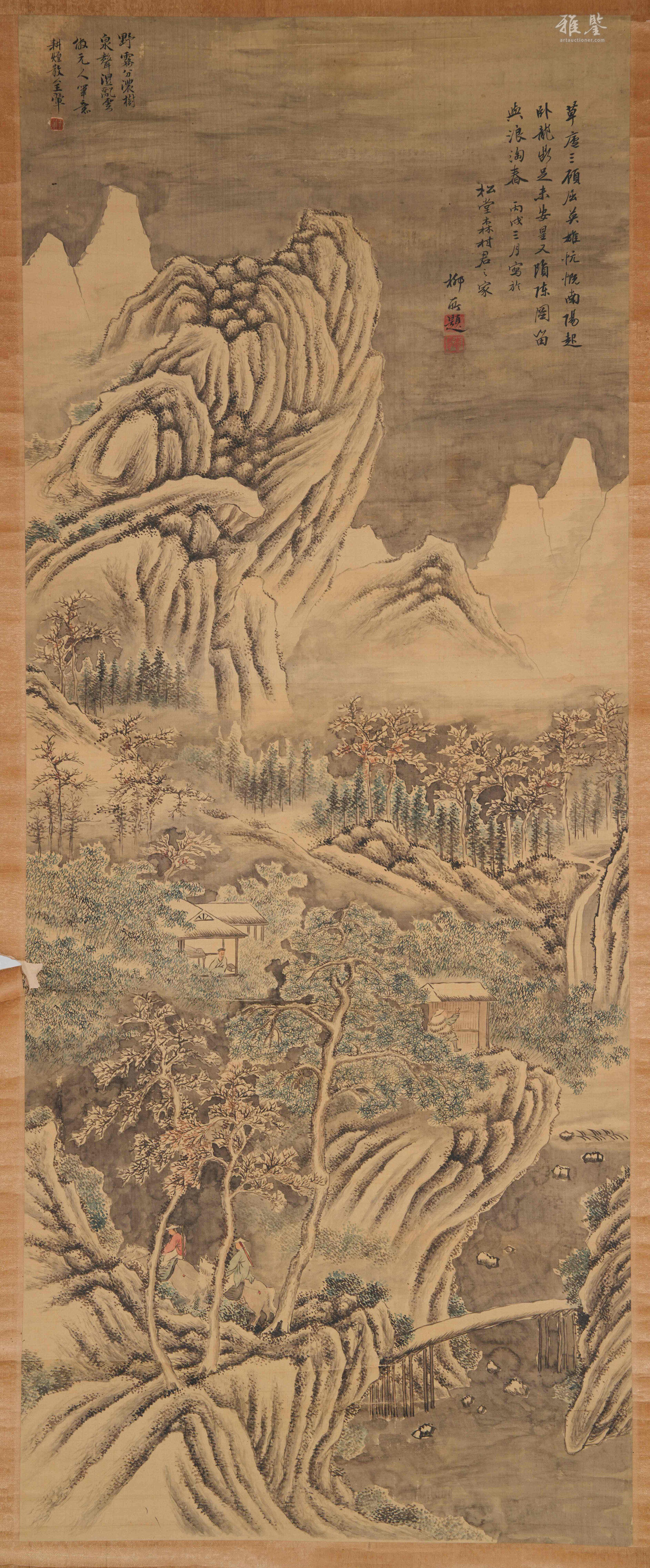 王翚絹本山水圖畫_LOT.469_拍品详情_雅鉴艺术网拍品详情
