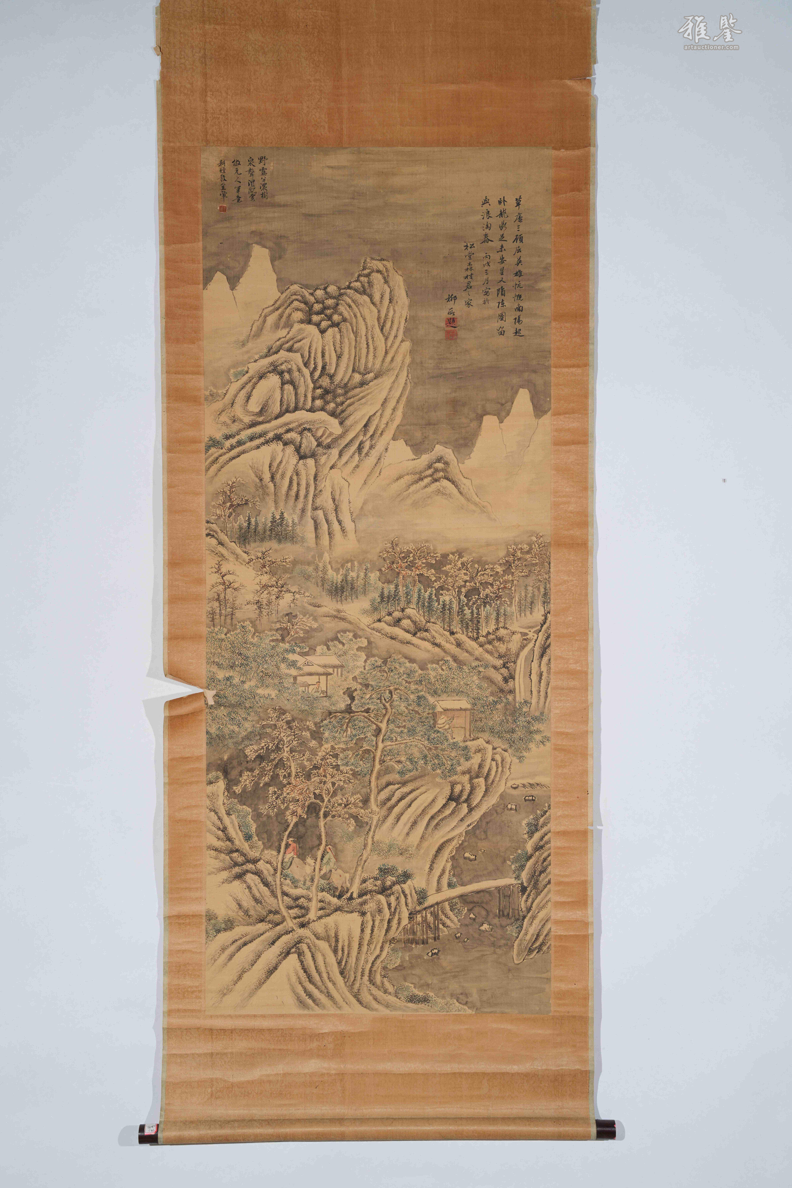王翚絹本山水圖畫_LOT.469_拍品详情_雅鉴艺术网拍品详情