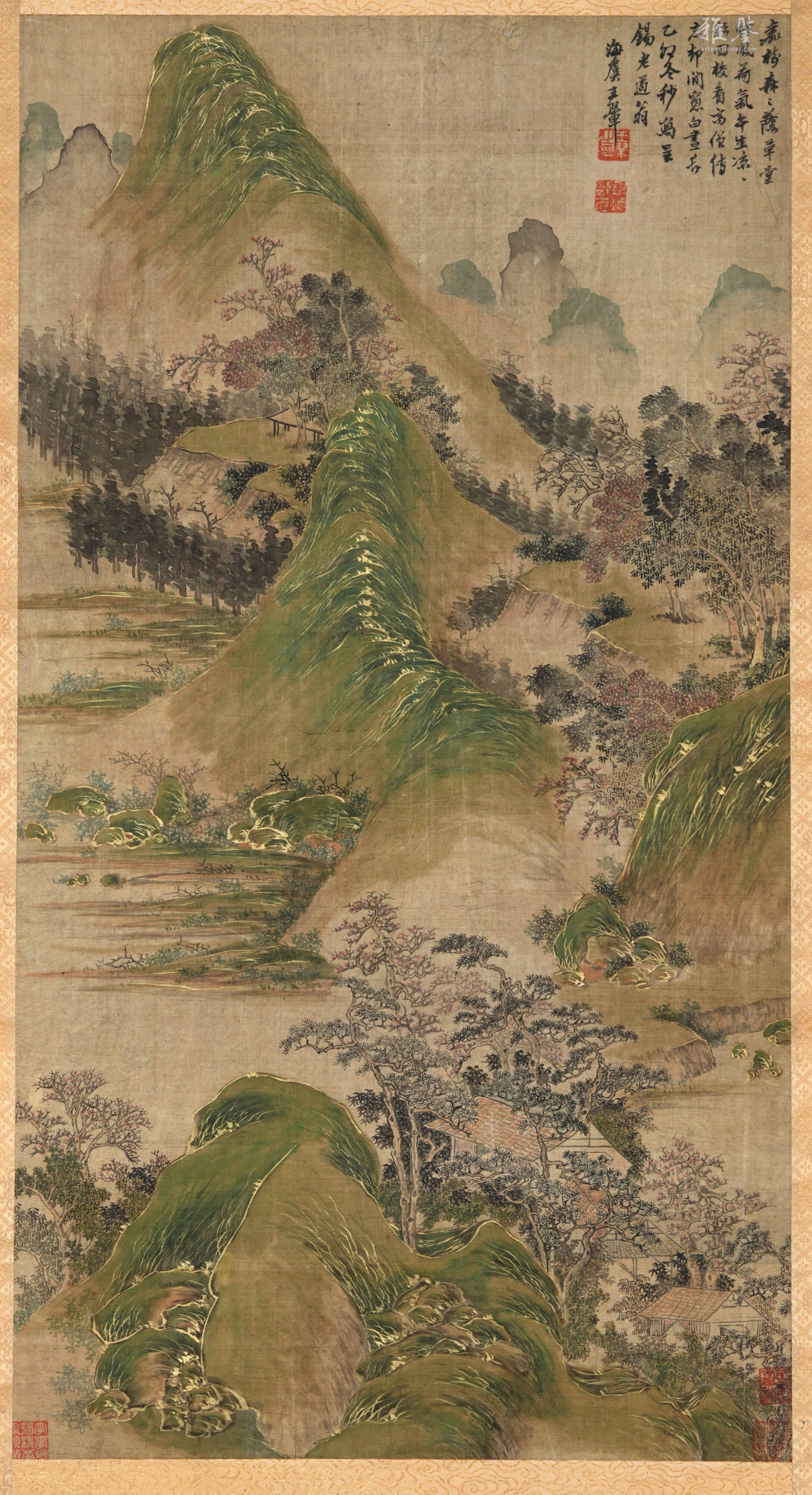 王翚絹本山水圖畫_LOT.481_拍品详情_雅鉴艺术网拍品详情