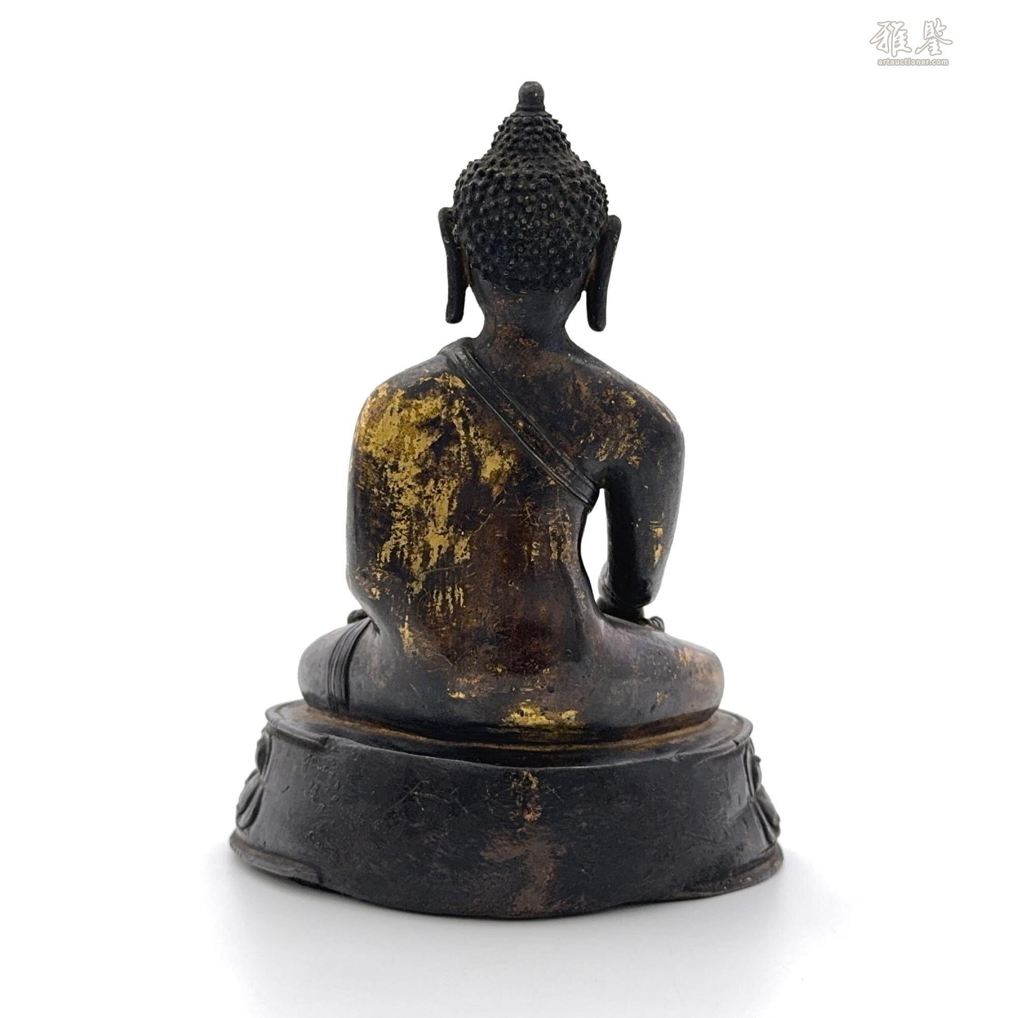 西蔵十七世紀銅鎏金釈迦牟尼坐像_LOT.168_拍品详情_雅鉴艺术网拍品详情