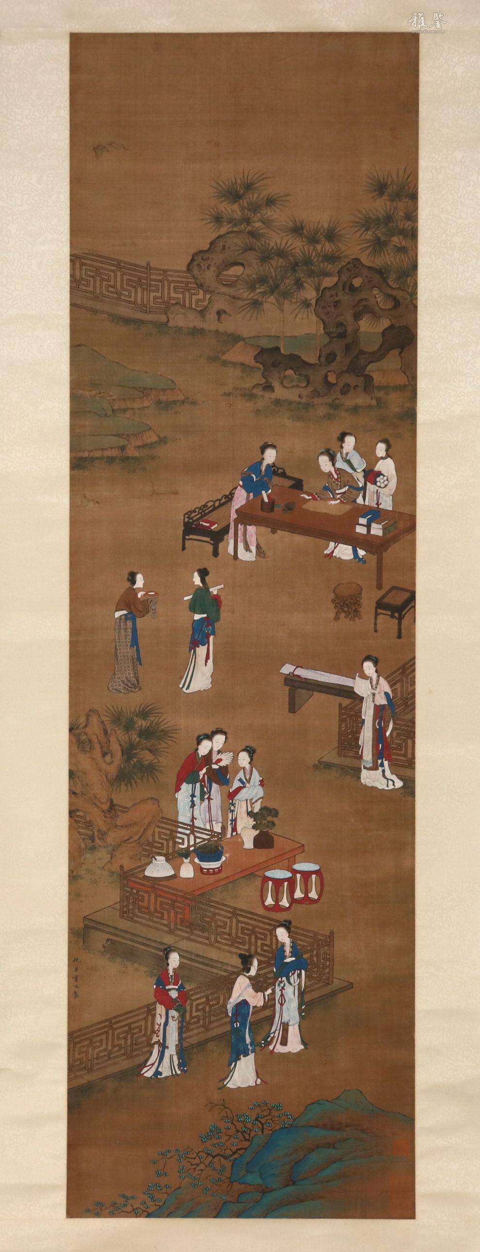 仇英四季仕女圖_LOT.314_拍品详情_雅鉴艺术网拍品详情