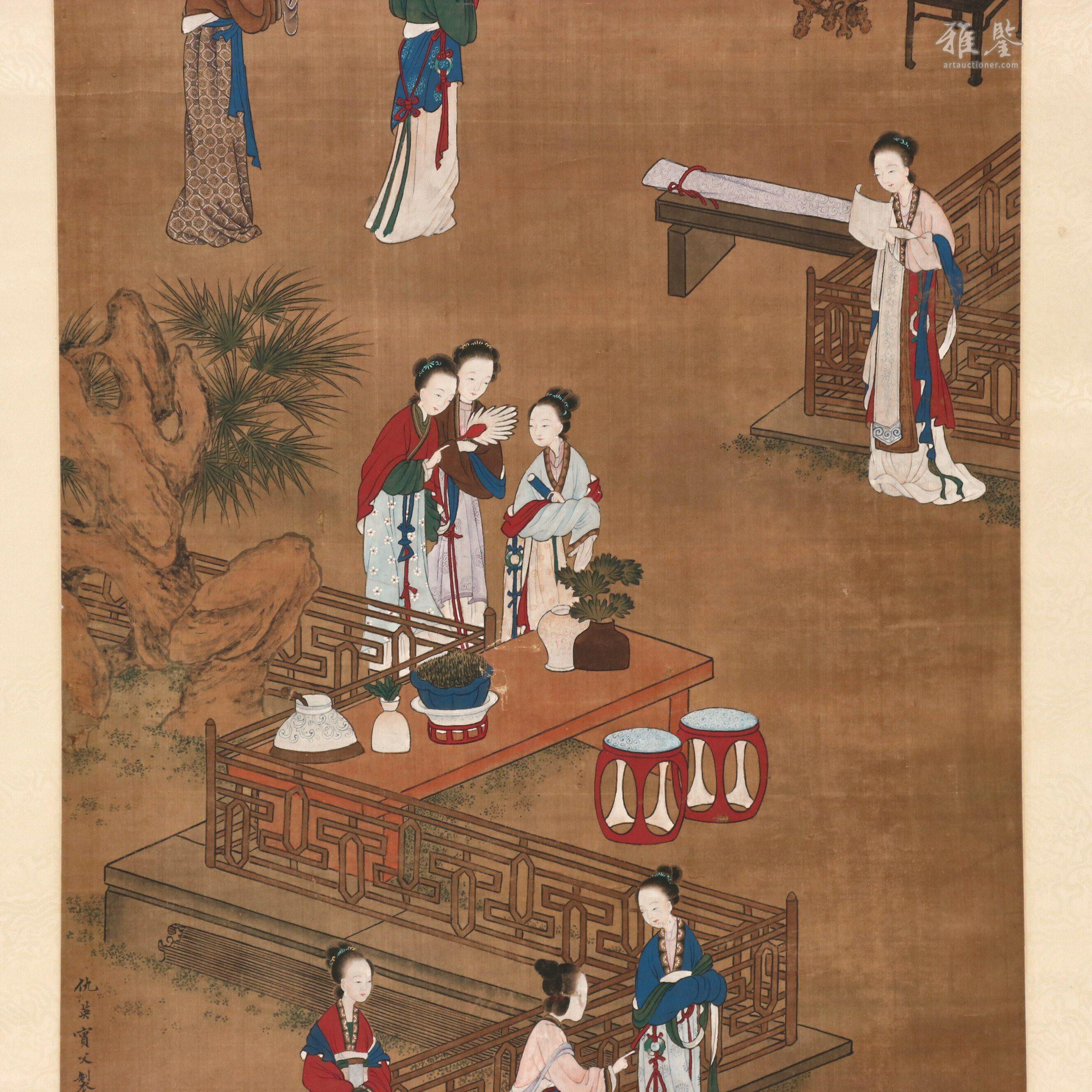 仇英四季仕女圖_LOT.314_拍品详情_雅鉴艺术网拍品详情