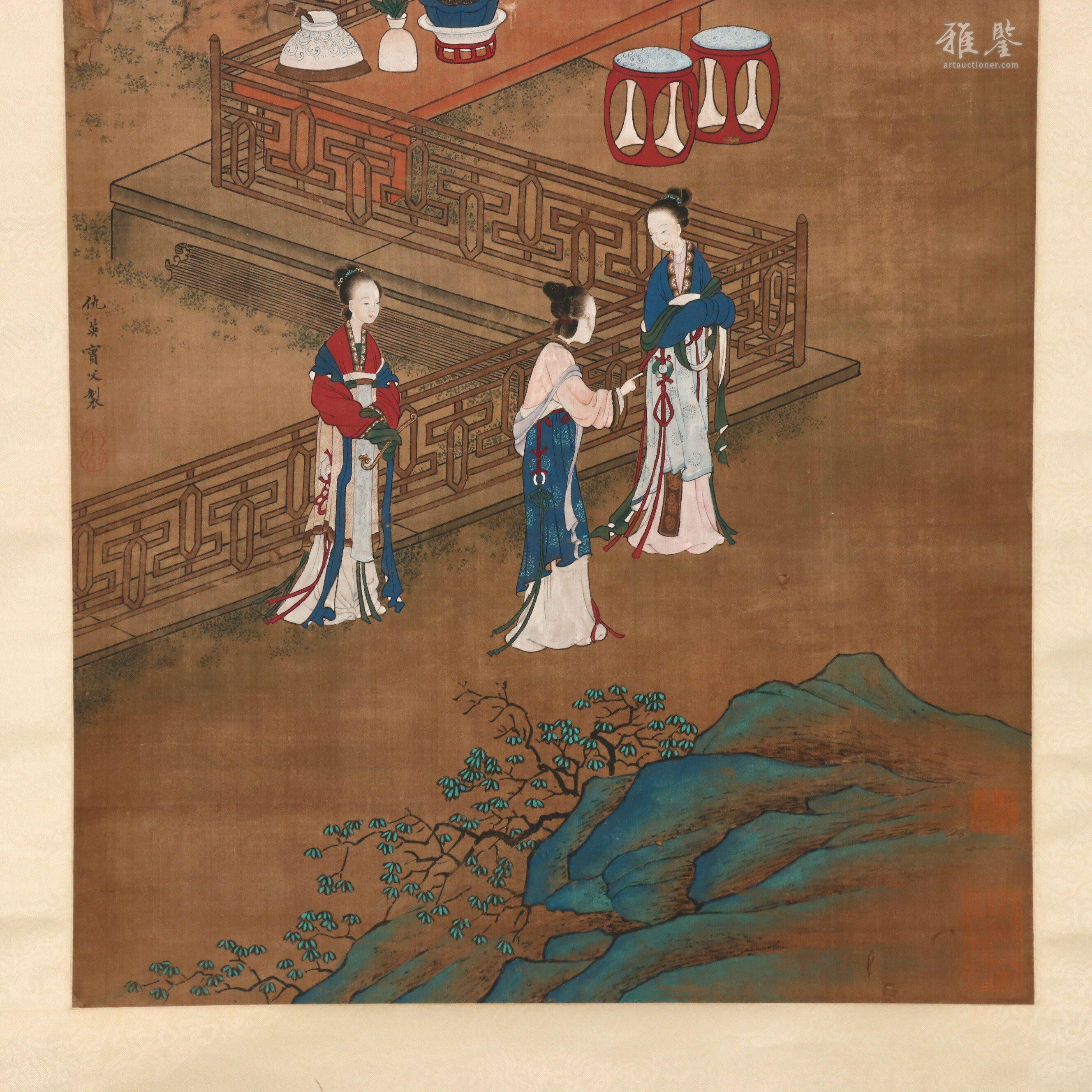 仇英四季仕女圖_LOT.314_拍品详情_雅鉴艺术网拍品详情