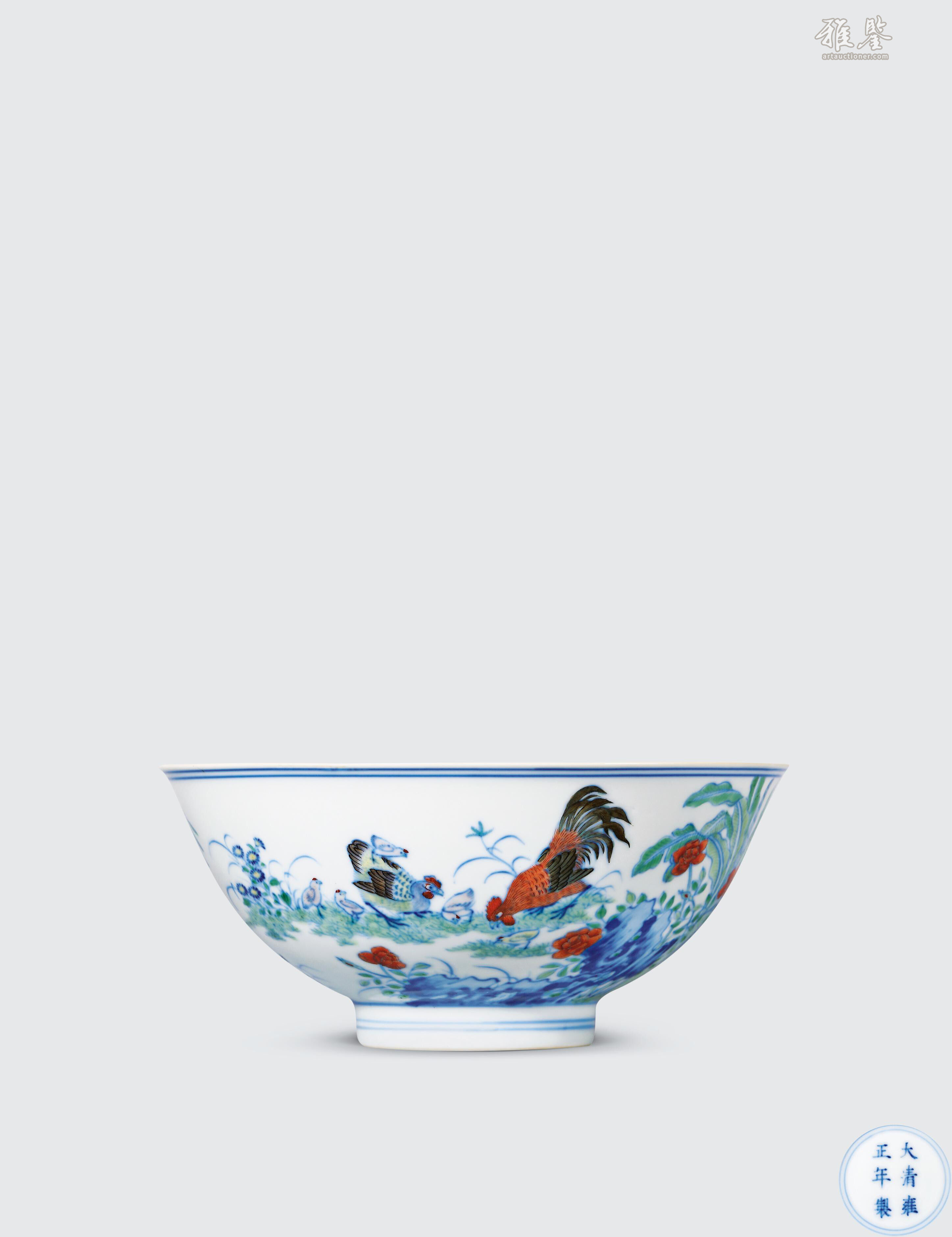 清雍正斗彩大吉图碗_LOT.909_拍品详情_雅鉴艺术网拍品详情