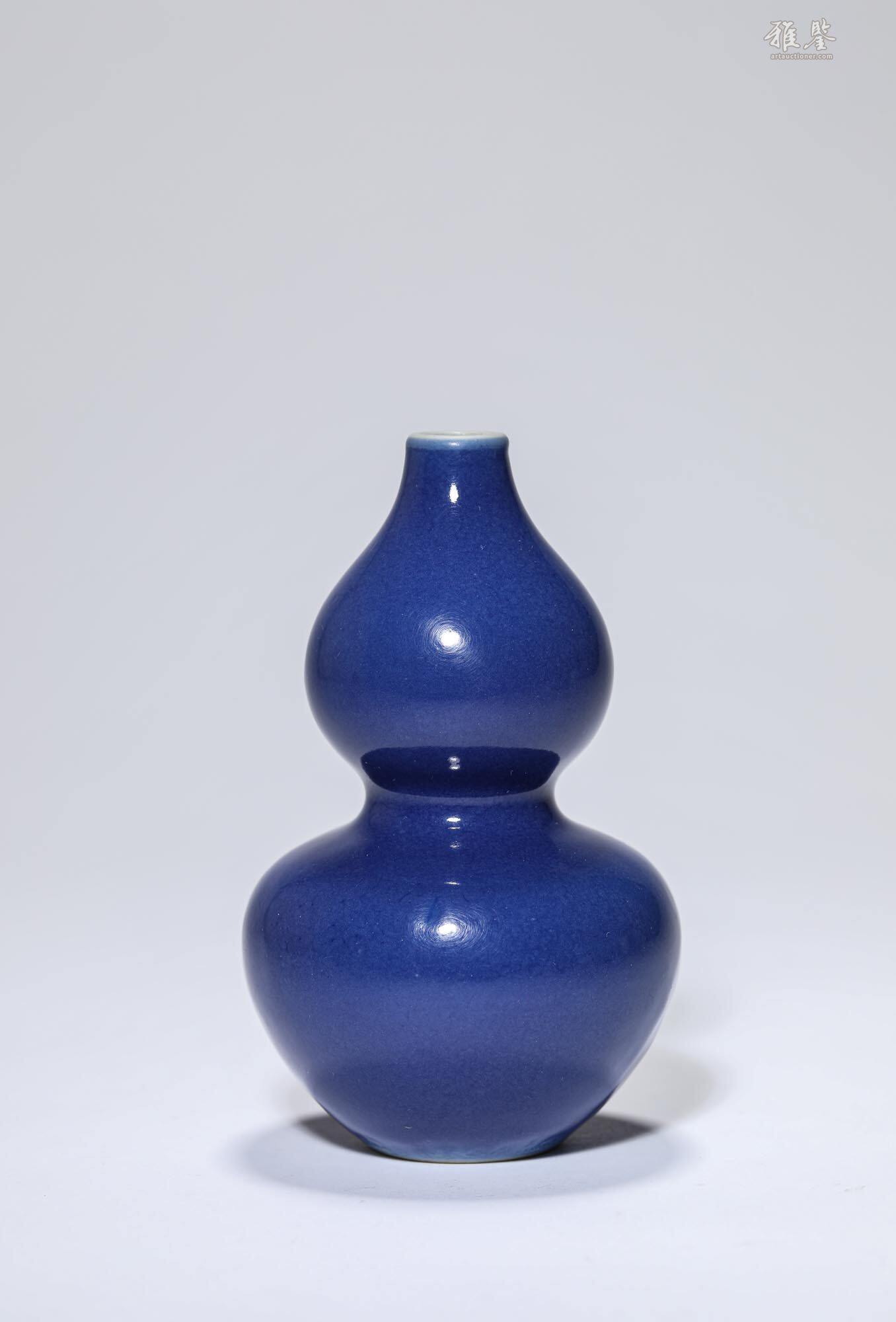 清乾隆霁蓝釉葫芦瓶_LOT.6_拍品详情_雅鉴艺术网拍品详情