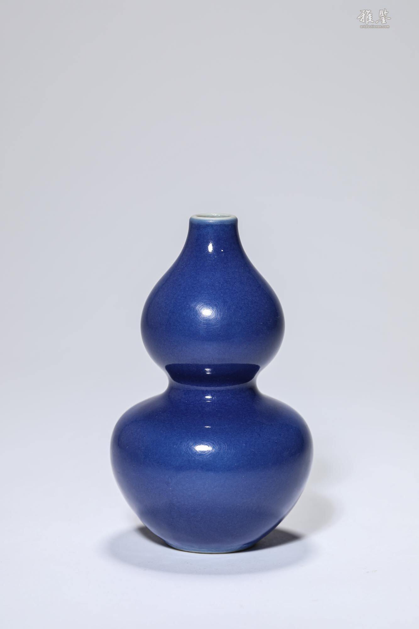 清乾隆霁蓝釉葫芦瓶_LOT.6_拍品详情_雅鉴艺术网拍品详情