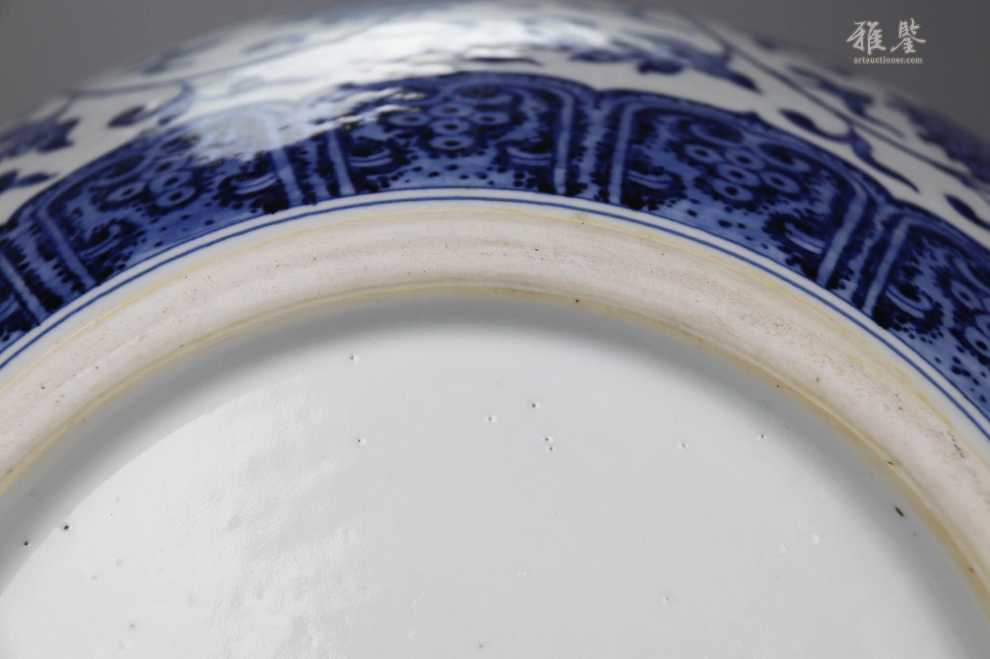 銀閣】中国美術 青花 龍紋 天球瓶 高18.5cm 乾隆年製款 旧家蔵出(N888