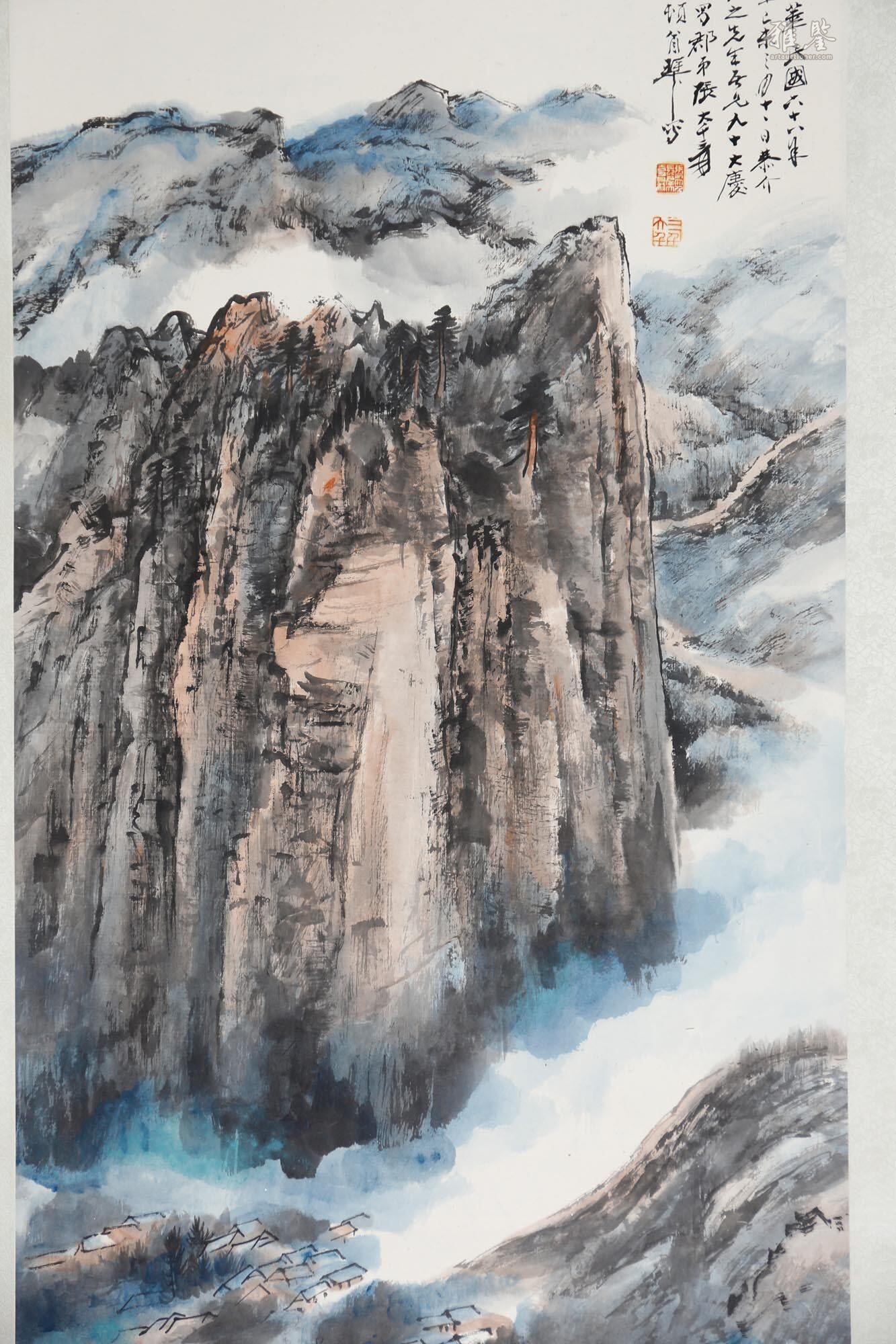 張大千山水_LOT.595_拍品详情_雅鉴艺术网拍品详情