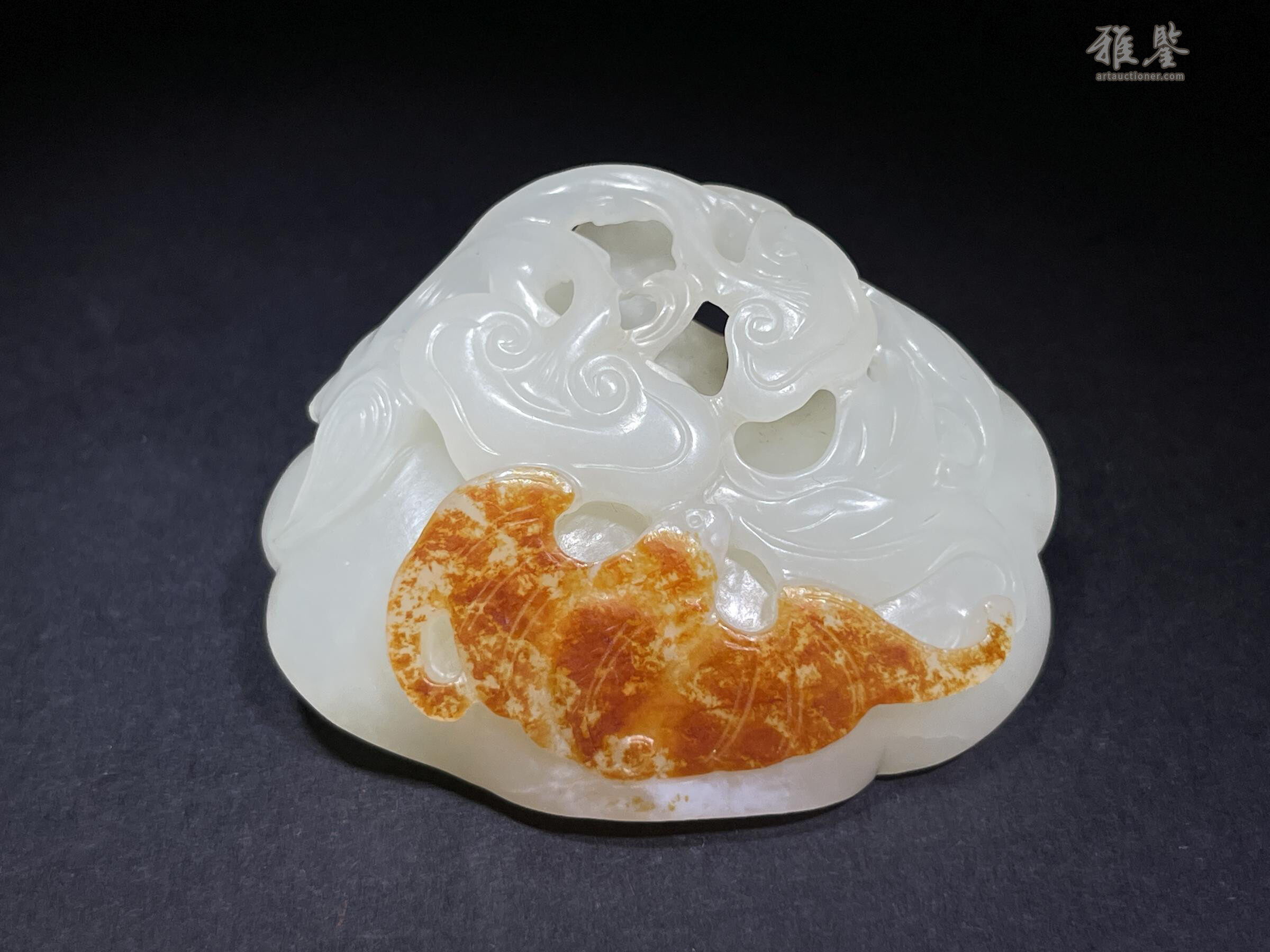 清代和田白玉巧雕福寿如意_LOT.428_拍品详情_雅鉴艺术网拍品详情