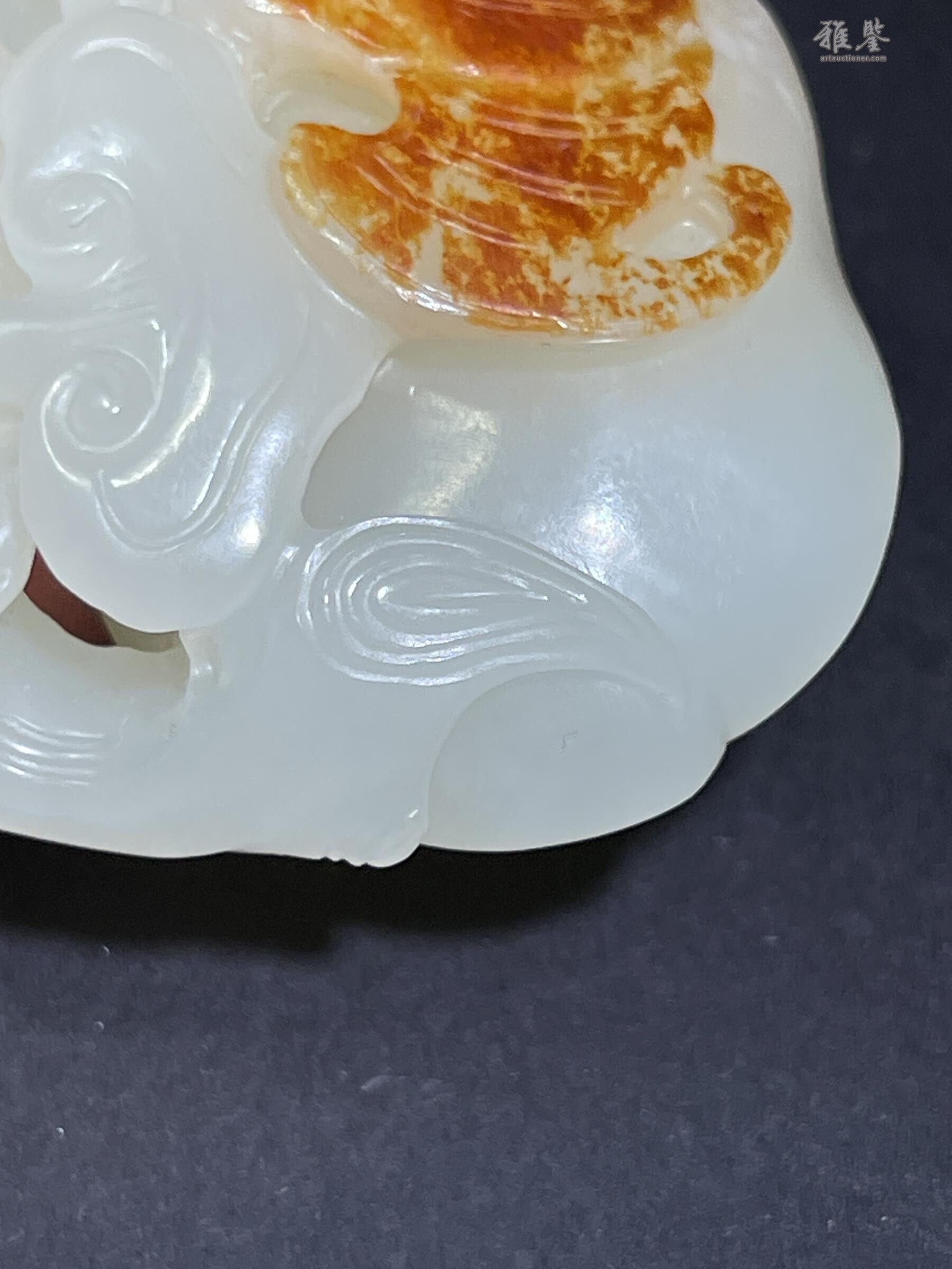 清代和田白玉巧雕福寿如意_LOT.428_拍品详情_雅鉴艺术网拍品详情