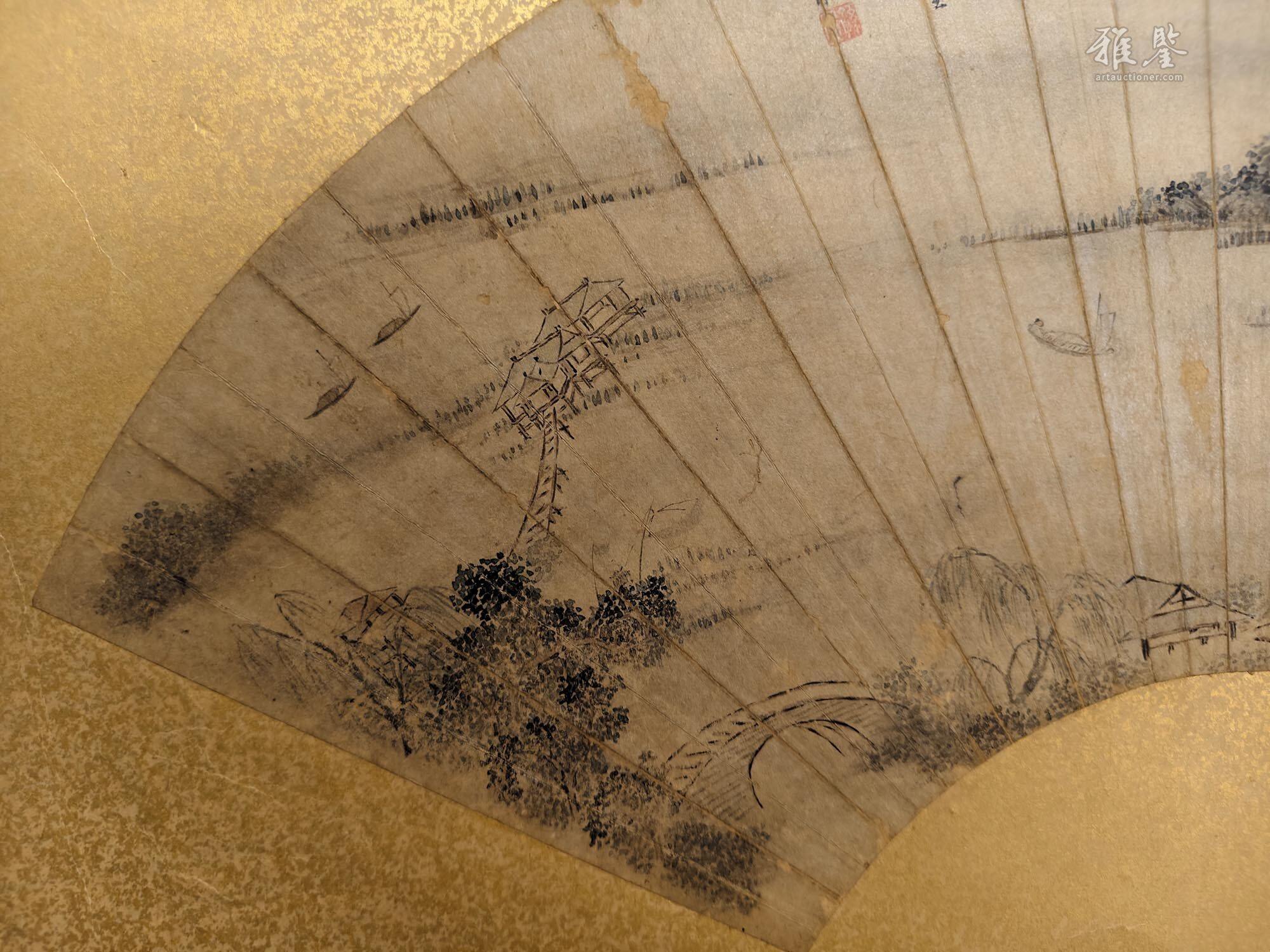 孙兰庄山水扇面_LOT.55_拍品详情_雅鉴艺术网拍品详情